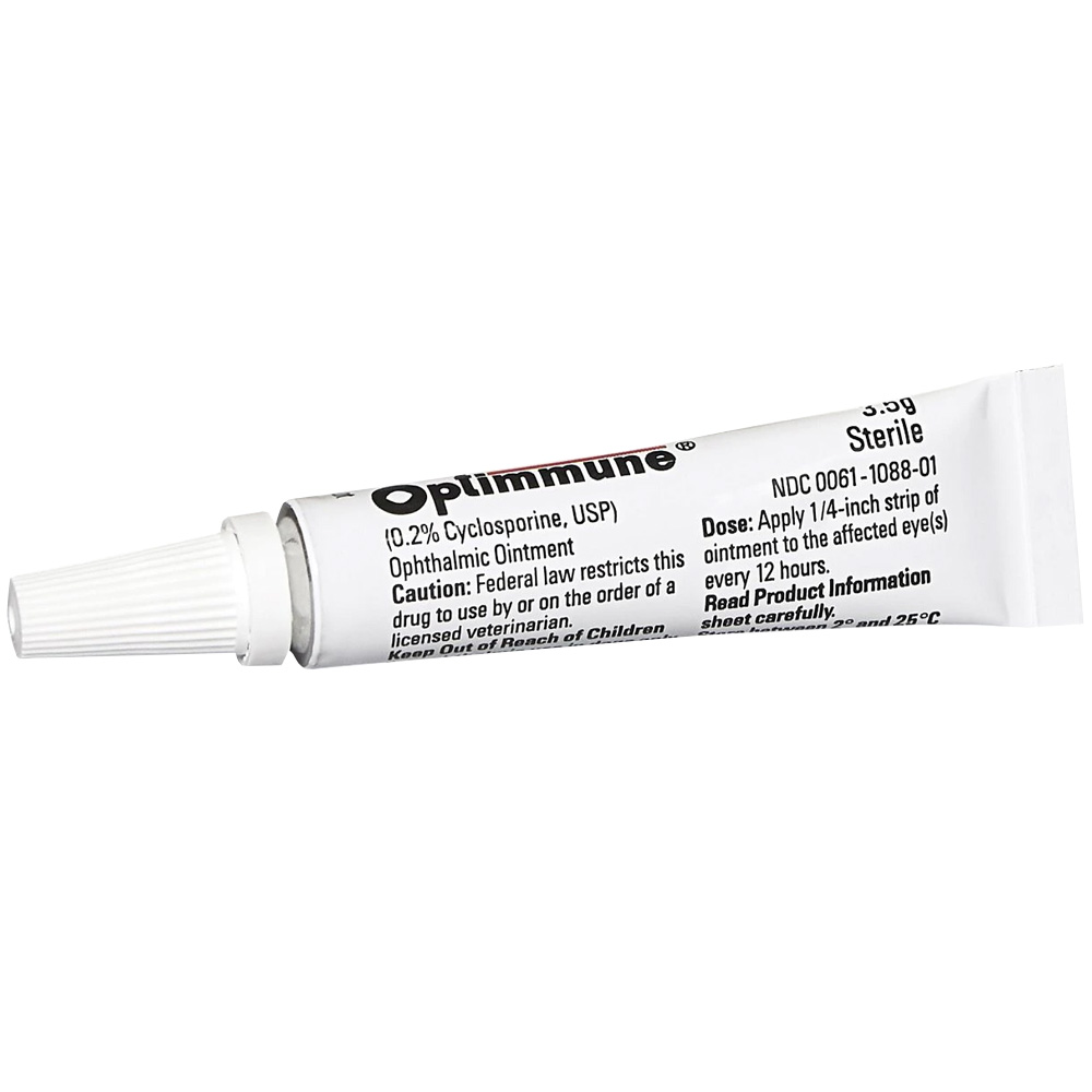 Optimmune Ophthalmic Ointment for Dogs (0.2 Cyclosporine,USP) 3.5 gm (3Pack) [Dry Eye