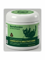 PACO PEPPER CAT MEOWTAMINS LONGEVITY SOFT CHEW 60CT