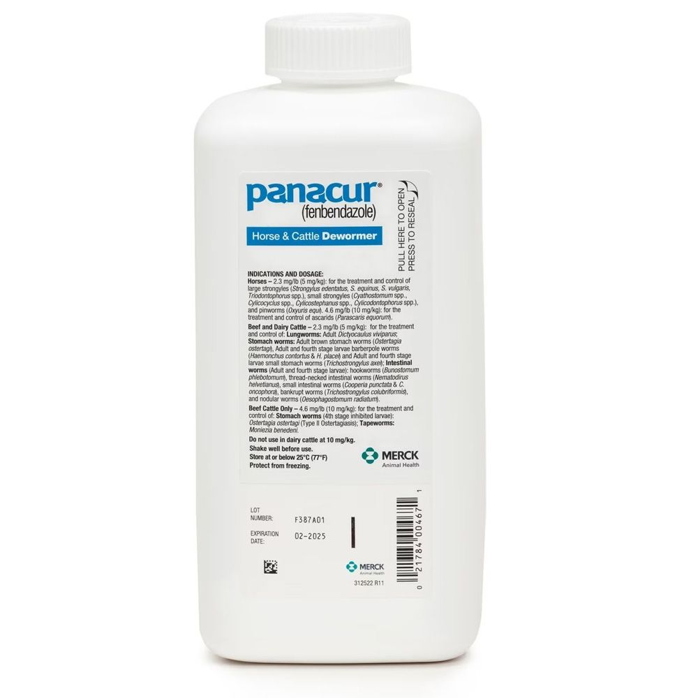 Panacur Horse & Cattle Dewormer (1000 ml) Free Shipping* EP Rx