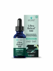 PET RELEAF DOG LIPOSOMES ULTRA HEMP OIL 100 MG CBD 1OZ