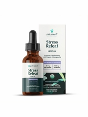 PET RELEAF DOG STRESS RELEAF 600 HEMP OIL ORGANIC 1OZ