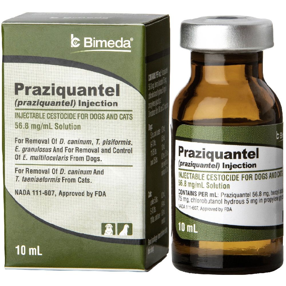 Praziquantel Injectable (10 mL) On Sale EntirelyPets Rx