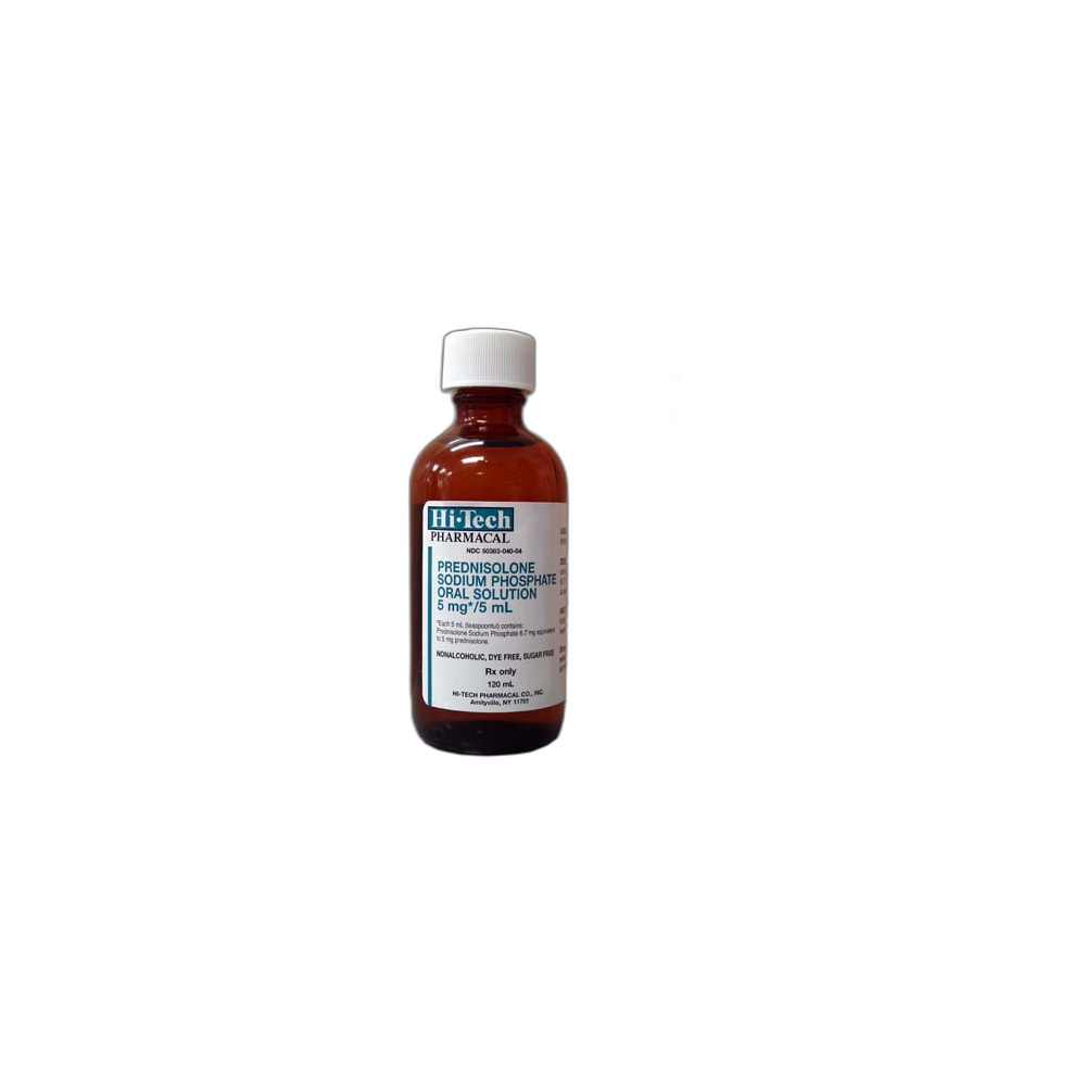 Prednisolone Oral Solution 5 mg/5 mL, 4oz On Sale EntirelyPets Rx