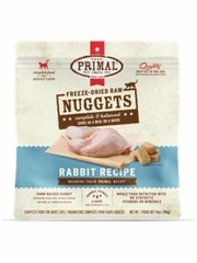 PRIMAL CAT NUGGETS RABBIT FD 14OZ