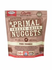PRIMAL DOG NUGGETS PORK FD 14OZ