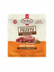 PRIMAL DOG PRONTO BEEF FD 7OZ