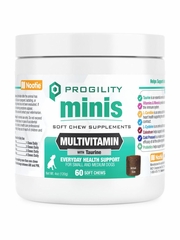 PROGILITY DOG MINI MULTIVITAMIN SMALL MEDIUM BREED CHEWS 60CT 4OZ