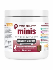 PROGILITY DOG MINI URINARY SUPPORT SMALL MEDIUM BREED CHEWS 60CT 4OZ