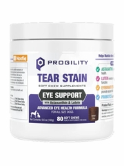 PROGILITY DOG TEAR STAIN EYE SUPPORT CHEW 80CT 5.6OZ
