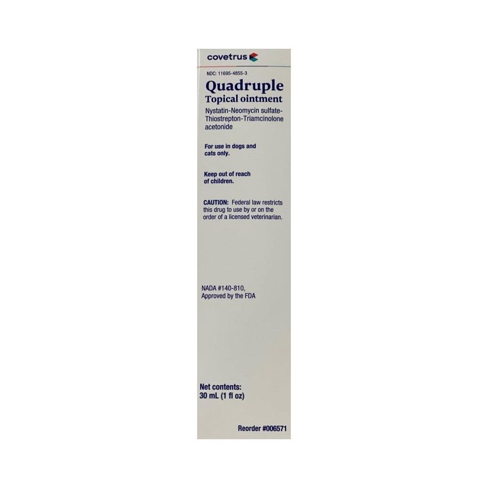 Quadruple (Generic) Ointment 30mL (formerly Quadritop) for pets On