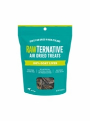 RAWTERNATIVE DOG GOAT LIVER AIR DRIED TREAT 3.5OZ