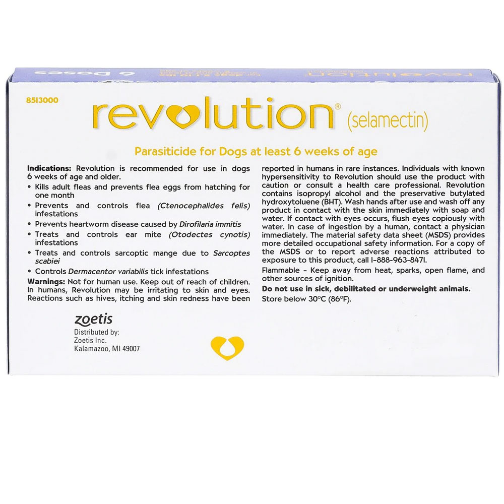 Revolution for Dogs, 5.110 lbs (6 Doses) On Sale EntirelyPets Rx