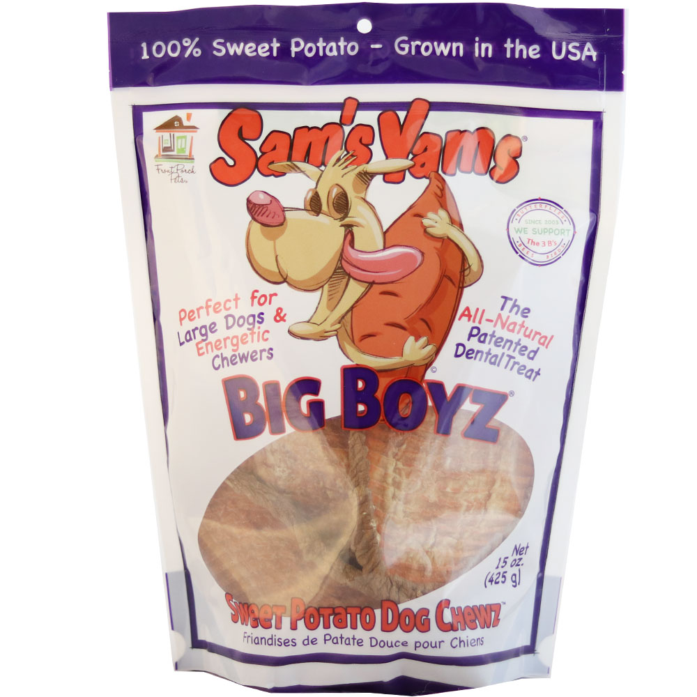 Sam's Yams Big Boyz Sweet Potato Chewz (15 oz) On Sale EntirelyPets Rx