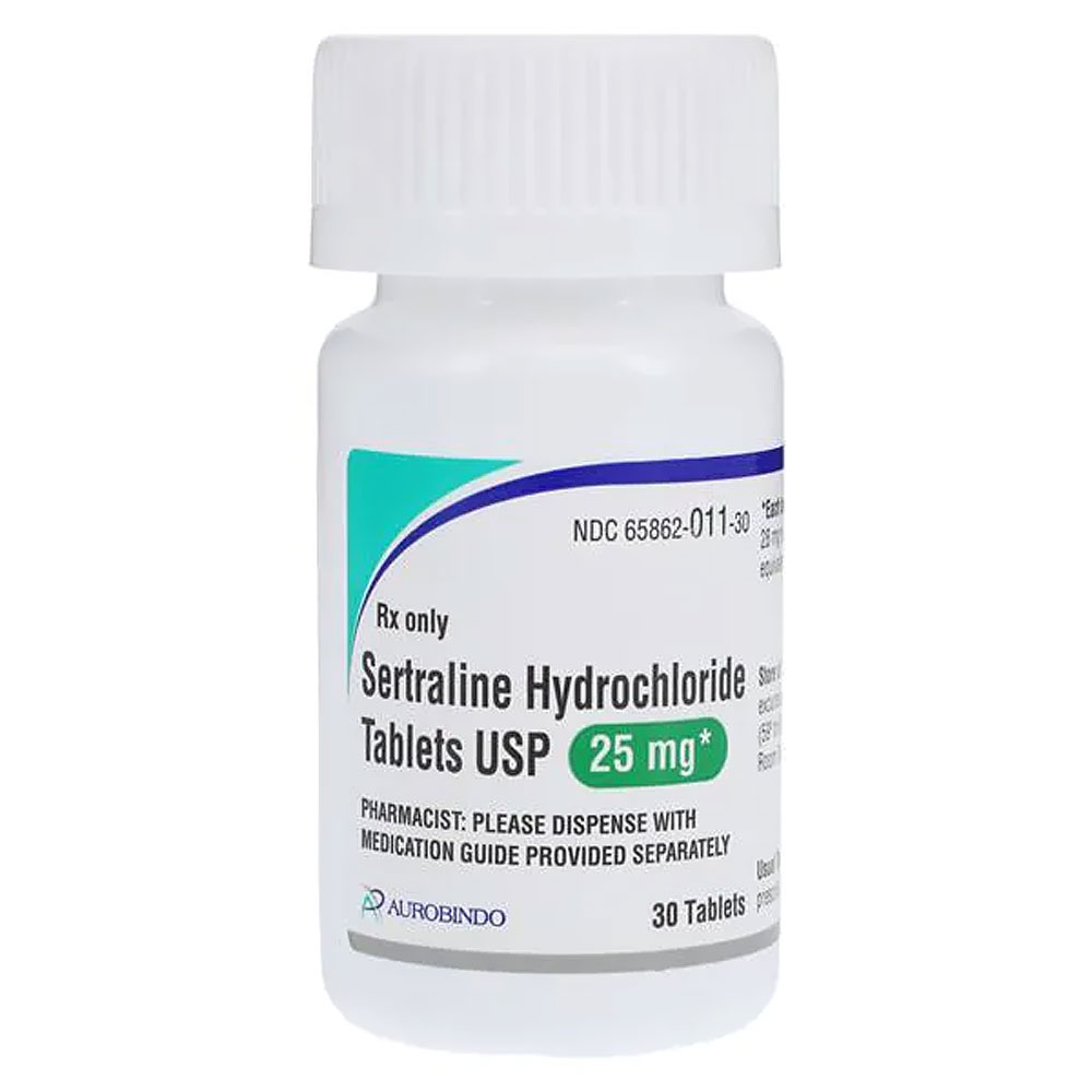Sertraline for Dogs & Cats Hydrochloride Tablet USP for Dogs & Cats, 25mg, 30 Tablets