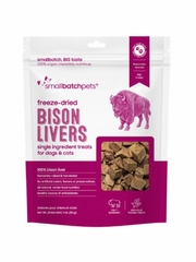 SMALLBATCH DOG CAT LIVER BISON FD TREAT 3OZ