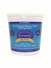 Stewart Pro-Treat Freeze Dried Beef Liver Training Treats for Dogs, 14oz