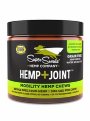SUPER SNOUTS HEMP JOINT GREEN LIPPED MUSSEL 5MG CBD CHEWS 60CTJAR