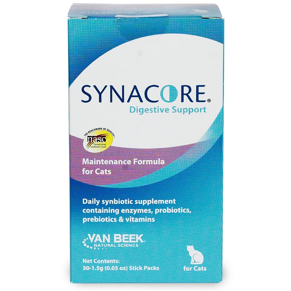 Synacore Synacore Feline Probiotics, Prebiotics, Vitamins, Enzymes - Box of 30 ...