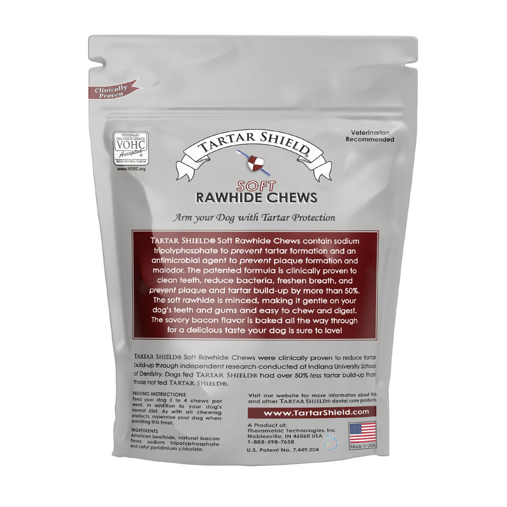 Tartar Shield Soft Rawhide Chews for Extra Large Dogs (12 count) On