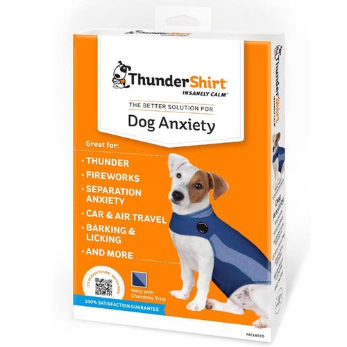 ThunderShirt Dog Anxiety Solution Blue Polo (SMALL) On Sale