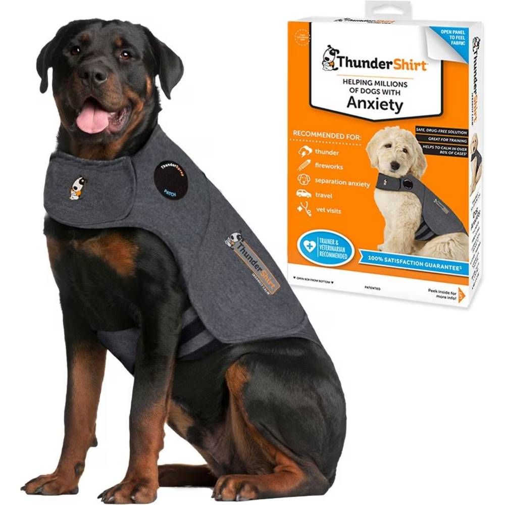 ThunderShirt Dog Anxiety Solution Heather Gray (XXLARGE) On