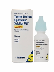 Timolol Ophthalmic Solution .25%