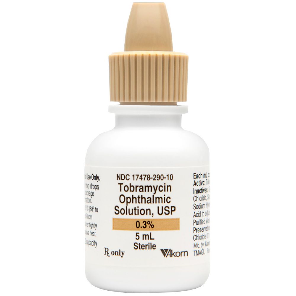 Tobramycin Ophthalmic Solution 0.3 (5 ml) On Sale EntirelyPets Rx