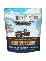 TUCKERS DOG PORK BISON PUMPKIN FD 14OZ