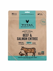 VE DOG SOFT NIBS BEEF SALMON FD 14OZ