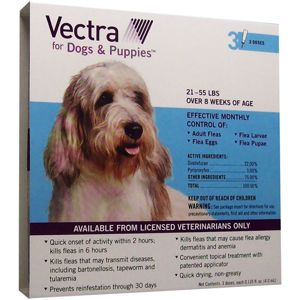 Vectra for Dogs 2155 lbs 3 Doses On Sale EntirelyPets Rx