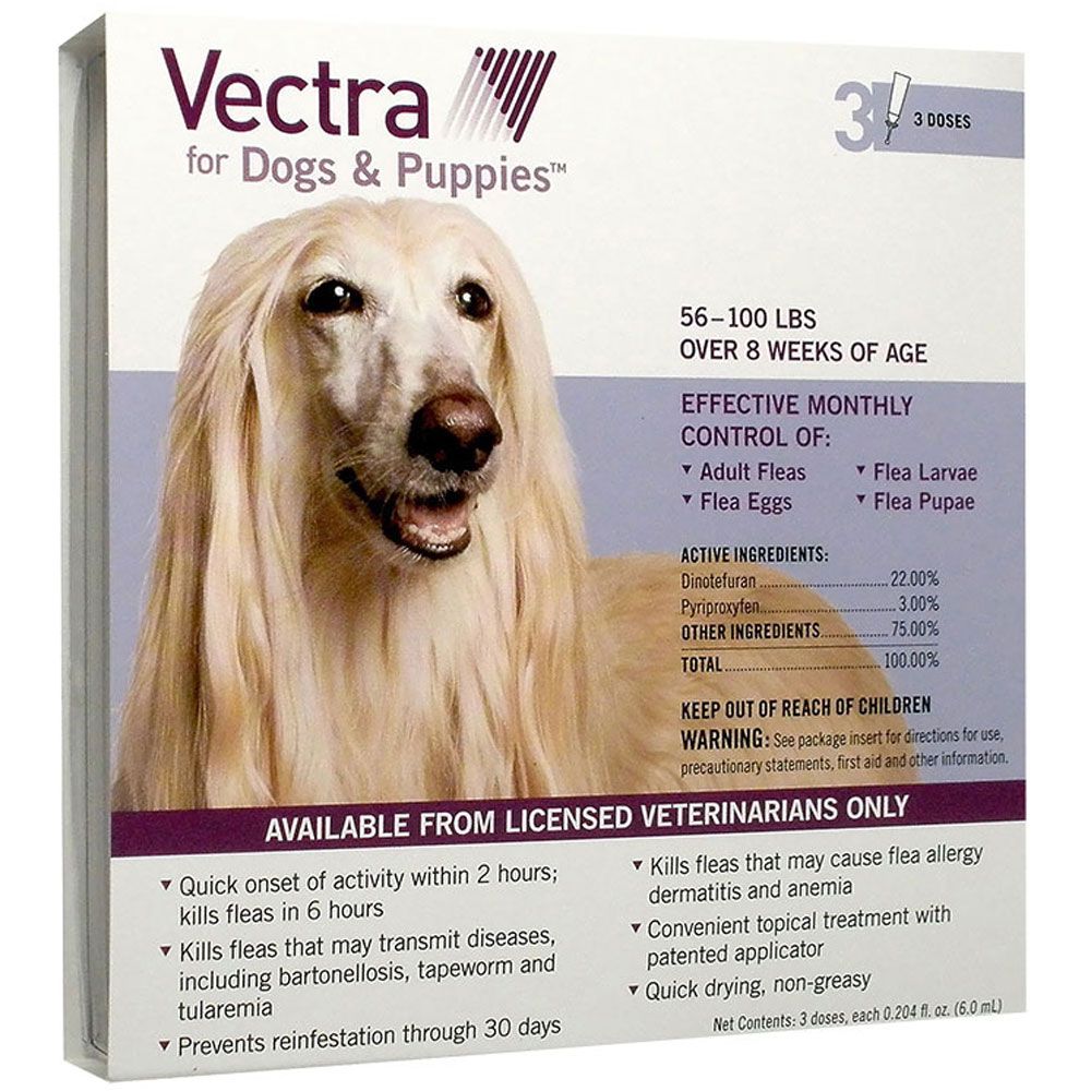 Vectra for Dogs 56100 lbs 3 Doses On Sale EntirelyPets Rx