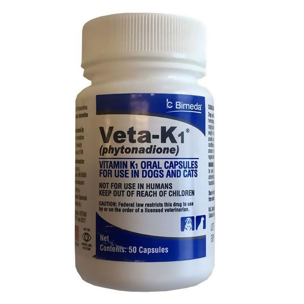 VetaK1 For Dogs & Cats 25mg (50 caps) On Sale EntirelyPets Rx