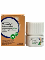 Vetmedin - pimobendan for Dogs - 1.25-mg (50 chew tablets) - [Congestive Heart Failure]