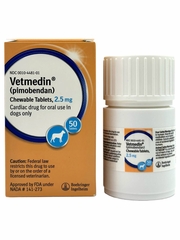 Vetmedin - pimobendan for Dogs - 2.5-mg (50 chew tablets) - [Congestive Heart Failure]