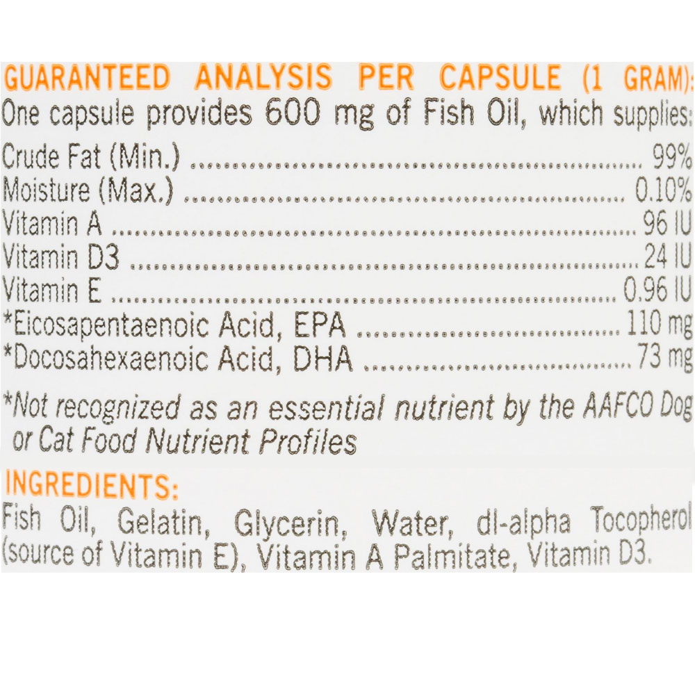Vetoquinol Care Triglyceride Omega Supplement for Small Dogs & Cats
