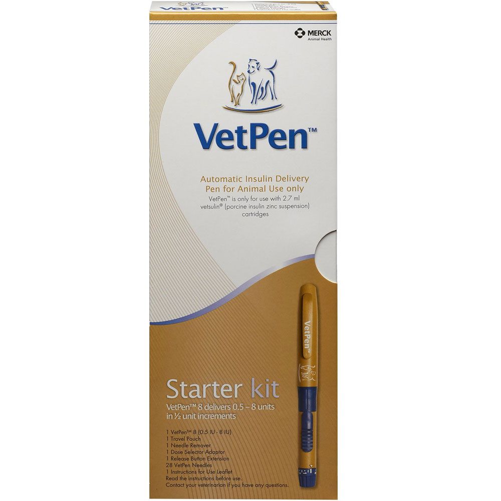 VetPen For Dogs Cats Device 8IU Starter Kit Diabetic Support 