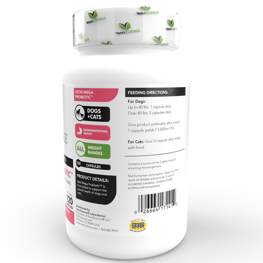 VetriScience VetriMega Probiotic (120 Caps) On Sale EntirelyPets Rx