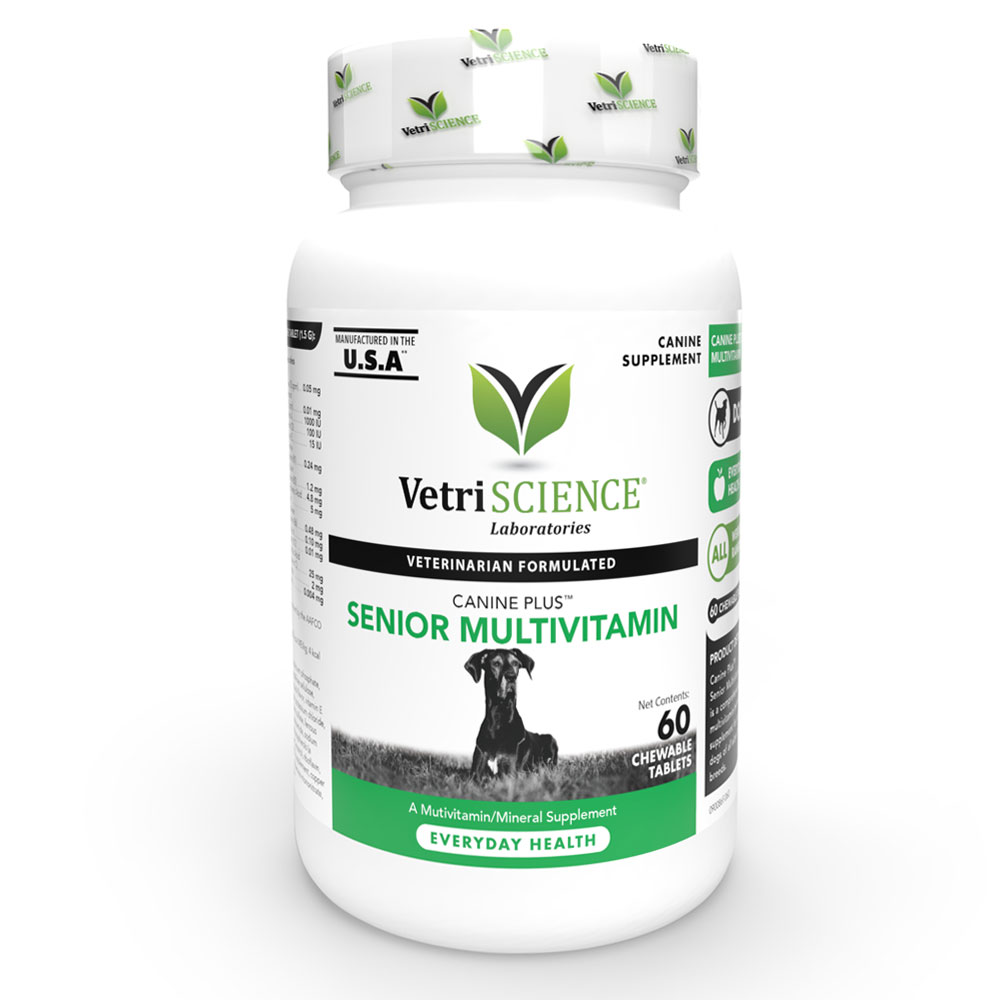 VetriScience Canine Plus Senior MultiVitamin (60 Chewable Tablets