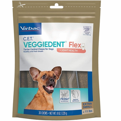Virbac VeggieDent Flex Joint Health Dental Chews for X