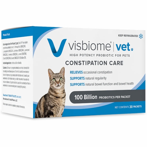 Visbiome for Cats - Vet High Potency Probiotic Constipation Care