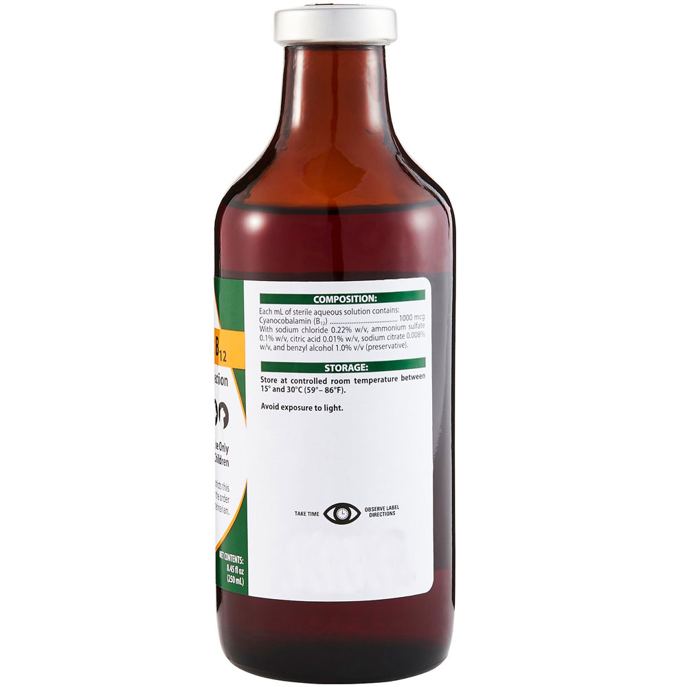 VitaJec Vitamin B12 1000mcg for Dogs, Cats & Horses, 500mL On Sale