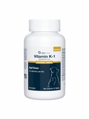 Vitamin K-1 Chewable Tablets, Beef Flavor, 50mg, 50 Count