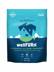 WellFURst Freeze-Dried Seasonal Allergy Support Supplement Made with Wild Alaska Pollock for Dogs, 2.1-oz bag