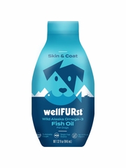 WellFURst Wild Alaska Omega-3 Fish Oil Skin & Coat Health Supplement for Dogs, 32-fl oz bottle
