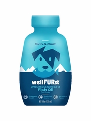 WellFURst Wild Alaska Omega-3 Fish Oil Skin & Coat Health Supplement for Dogs, 8-fl oz bottle