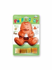 YETI DOG TOY PUFF & PLAY HANGRY YETI ORANGE