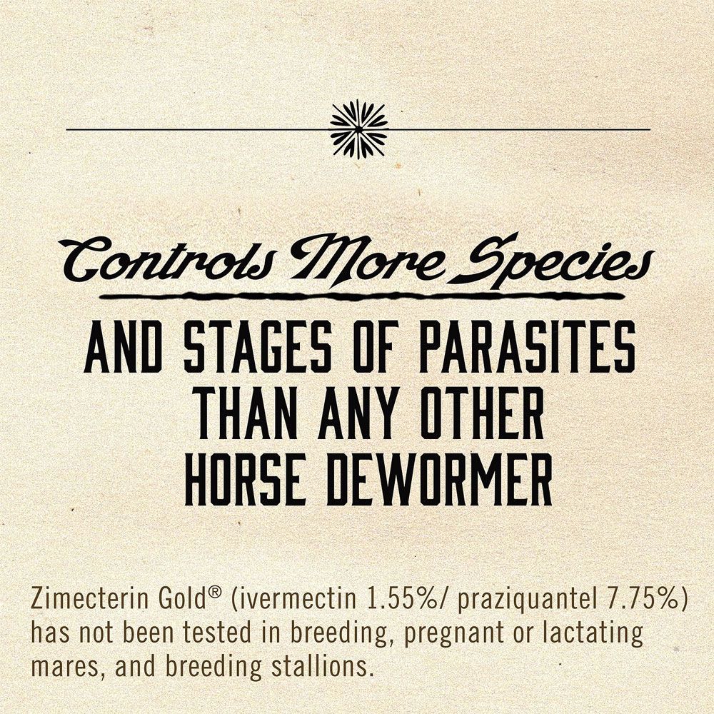 Zimecterin Gold Ivermectin / Praziquantel Dewormer for Horses On