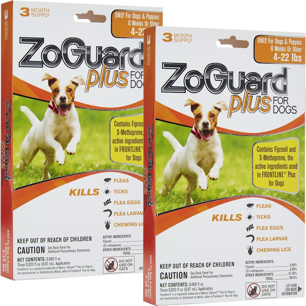 ZoGuard Plus for Dogs 4-22 lbs (6 Pack) | On Sale | EntirelyPets Rx