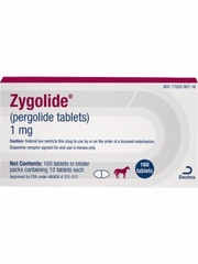 Zygolide (pergolide tablets) for Horses 1mg. 160 Count