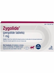 Zygolide (pergolide tablets) for Horses 1mg. 60 Count